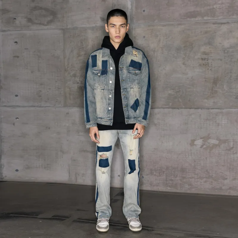 XINYINSU Denim Jacket Spring And Autumn Unisex-2