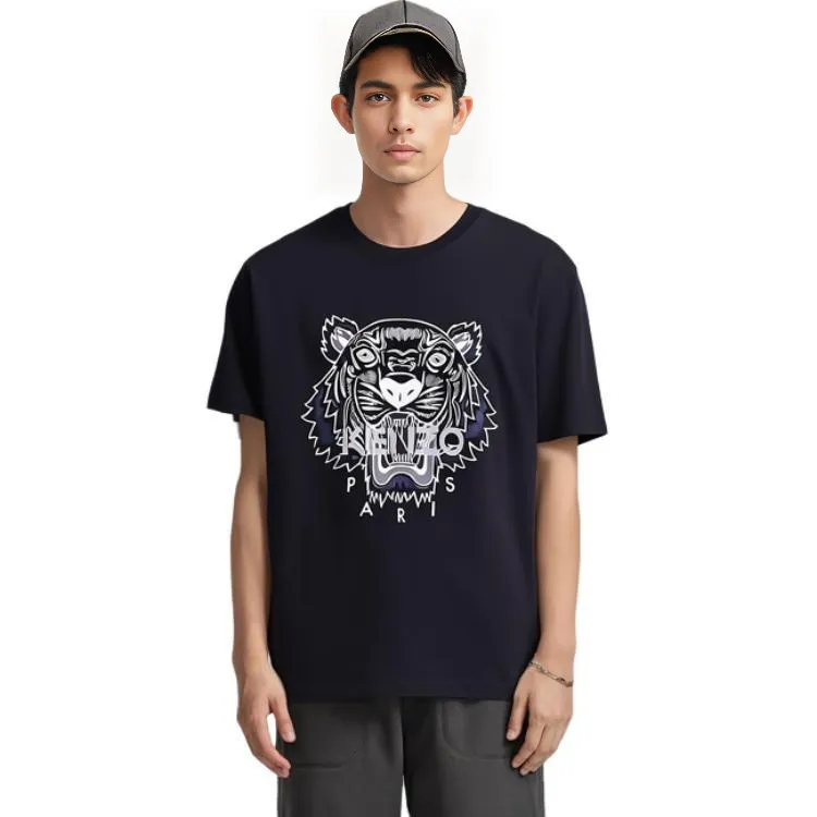 KENZO Men's Classic Tiger Short Sleeve T shirt Black-3