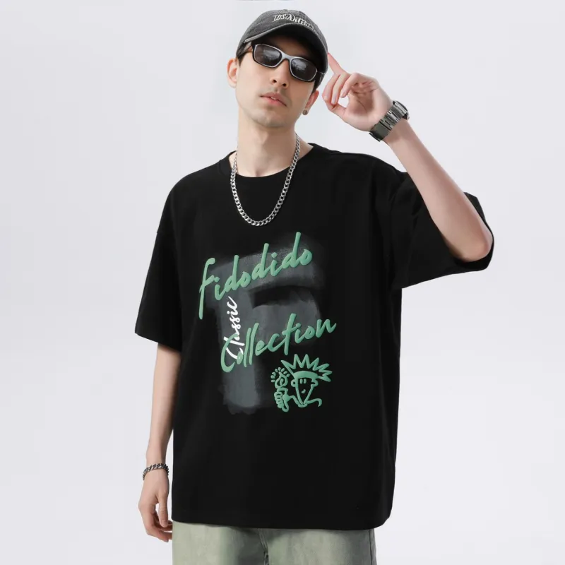 FIDO DIDO Short Sleeved T Shirts Unisex-2