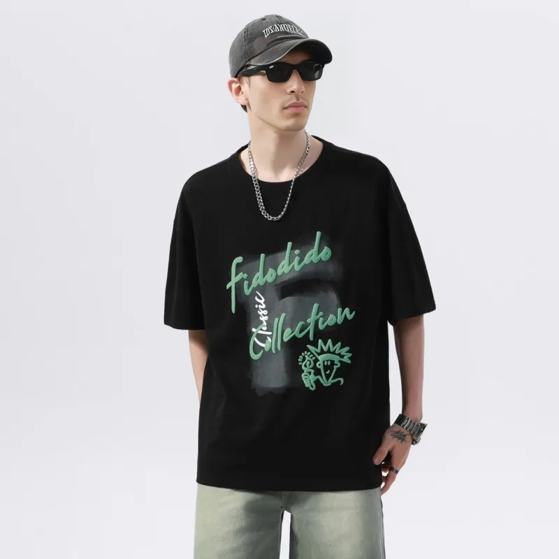 FIDO DIDO Short Sleeved T Shirts Unisex-3