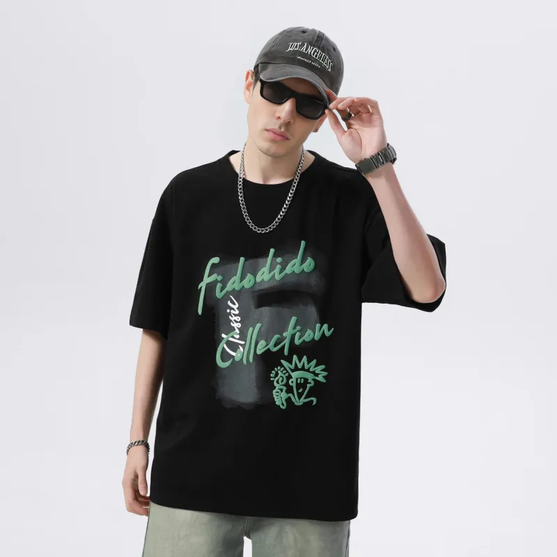 FIDO DIDO Short Sleeved T Shirts Unisex-4