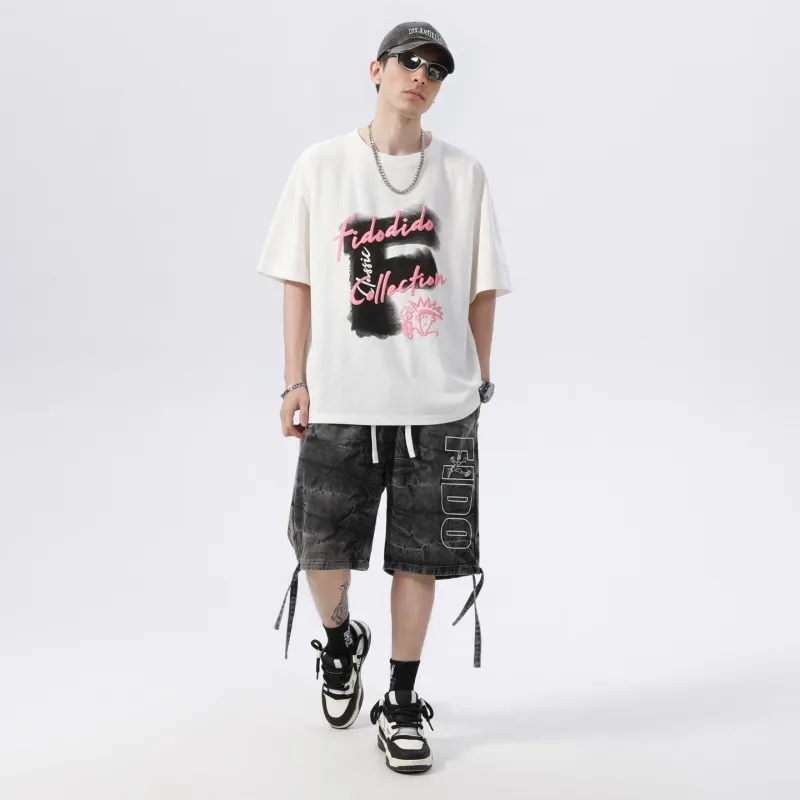 FIDO DIDO Short Sleeved T Shirts Unisex-13