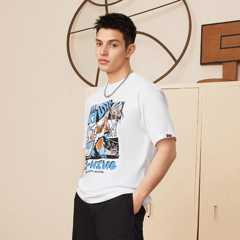 LiNing Sports Fashion Collection T Shirt Men's White-2