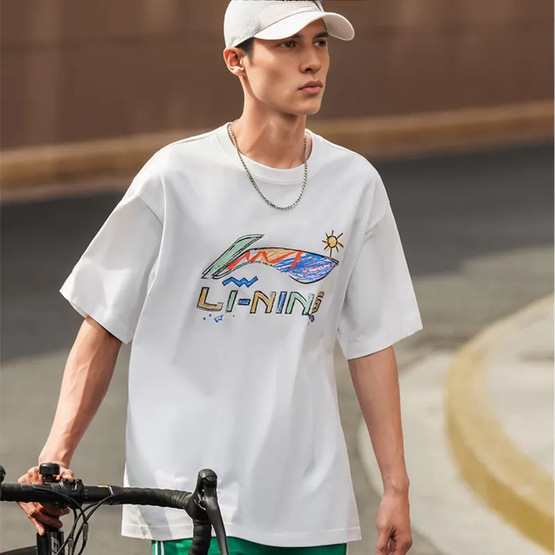 LiNing Sports Life Collection T Shirt Men's White-2