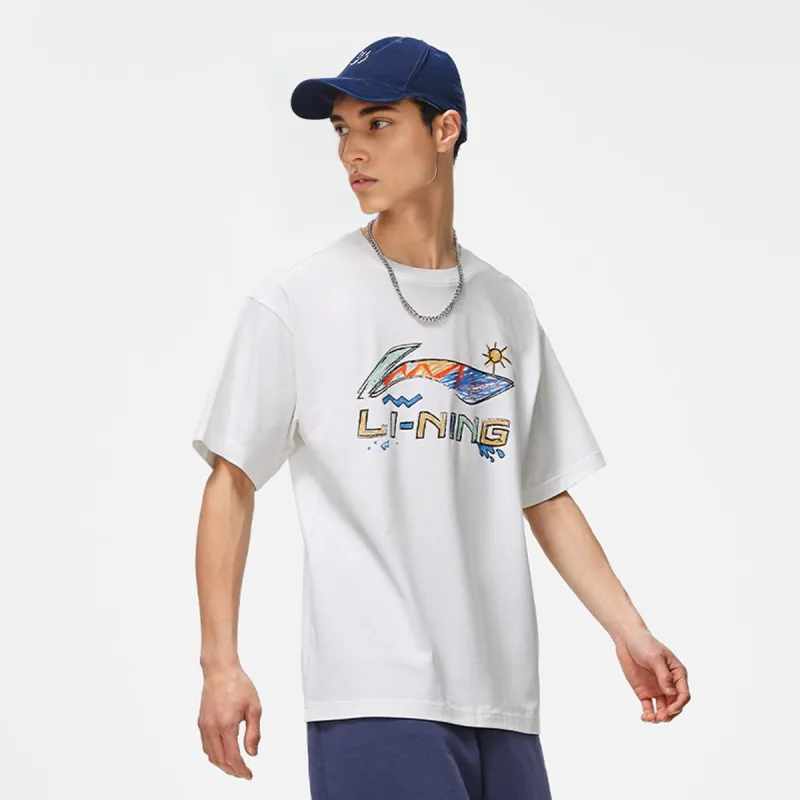 LiNing Sports Life Collection T Shirt Men's White-4