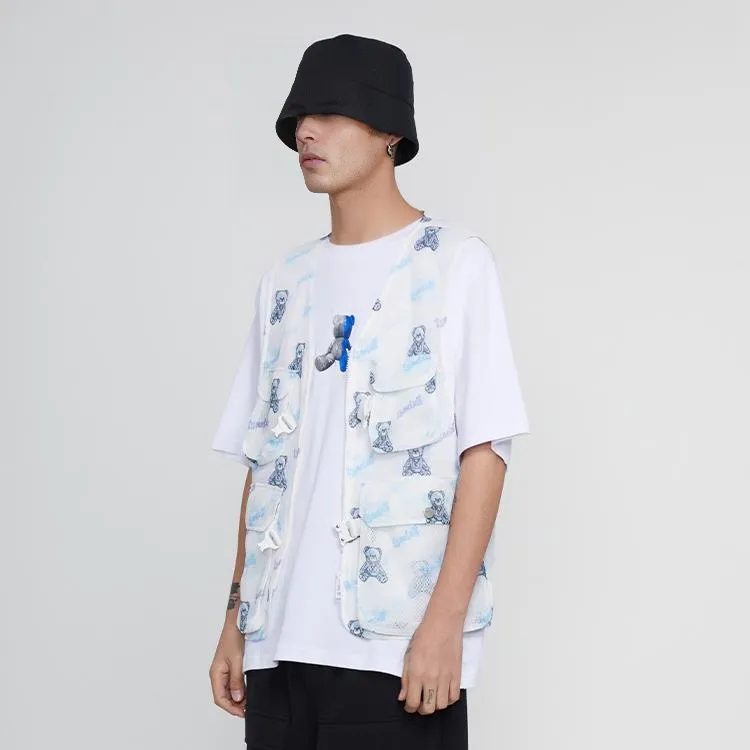 TSMLXLT Vests Unisex White-3