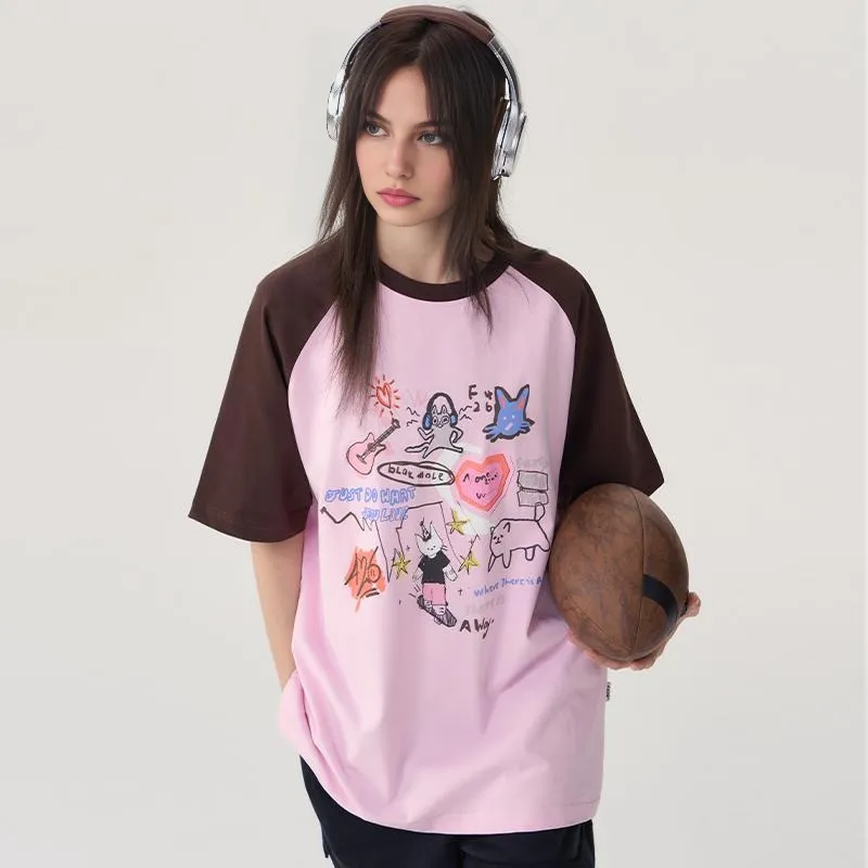 F426 Raglan Sleeve T Shirt Unisex-4