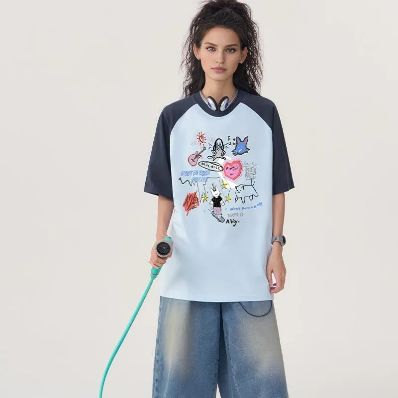 F426 Raglan Sleeve T Shirt Unisex-18
