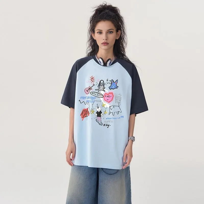 F426 Raglan Sleeve T Shirt Unisex-19