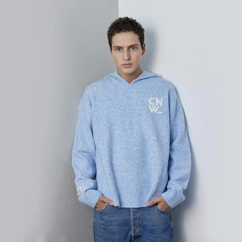 CANOTWAIT_ Hooded Pullover Sweater For Fall And Winter Unisex-2