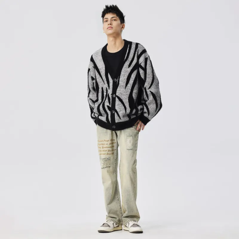 XINYINSU Jeans Unisex Yellow Mud-7