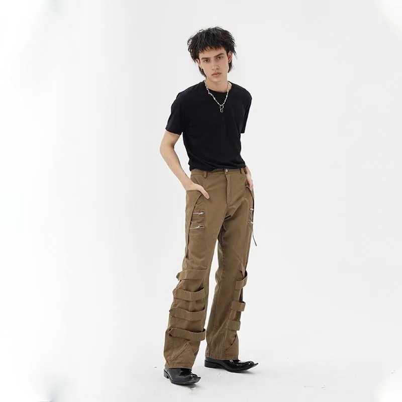 DND4DES Cargo Pants Unisex Khaki-2