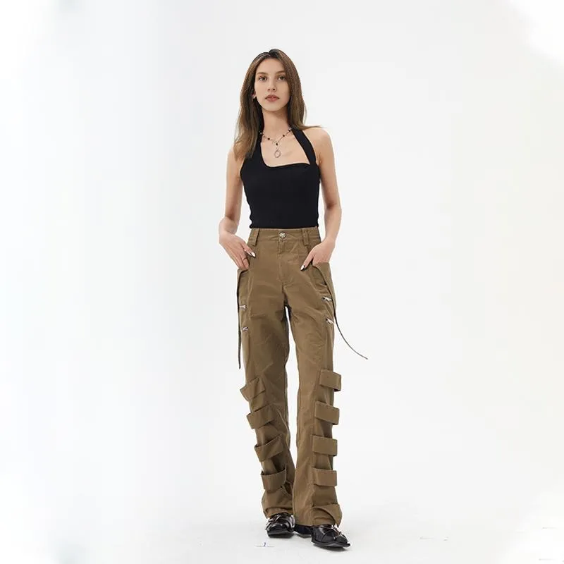 DND4DES Cargo Pants Unisex Khaki-9