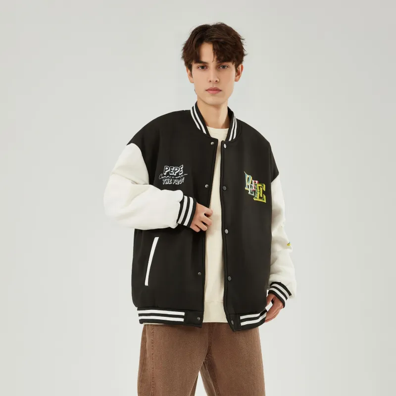 Pepe The Frog Baseball Jacket Unisex-2