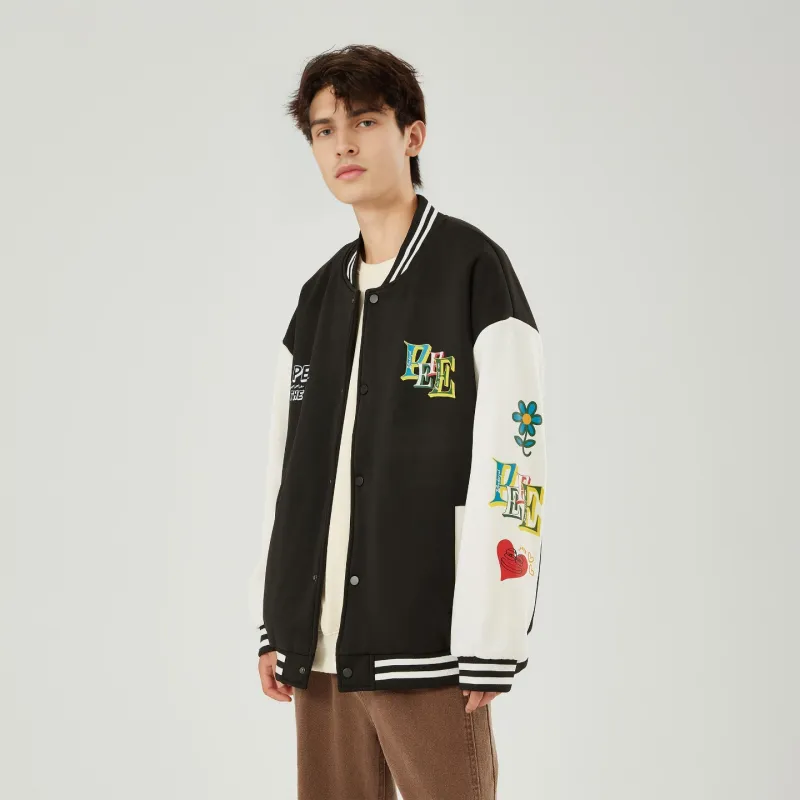 Pepe The Frog Baseball Jacket Unisex-3