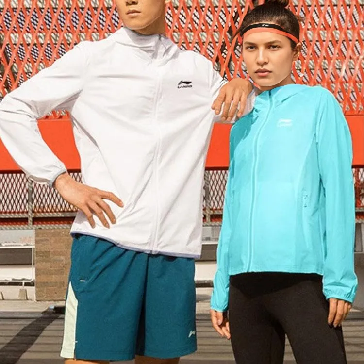 LiNing Breathable Quick Dry Sun Protection Clothing Men's White-2