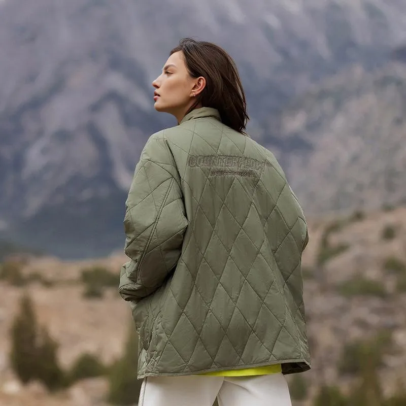 LiNing Puffer Jacket Unisex Murky Olive Green-2