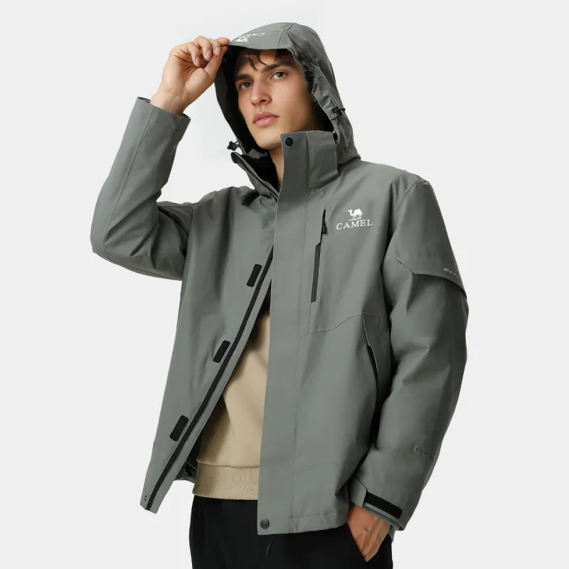 CAMEL Waterproof, Windproof, Breathable, Abrasion Resistant, Thermal Windbreaker Jacket Men's-7