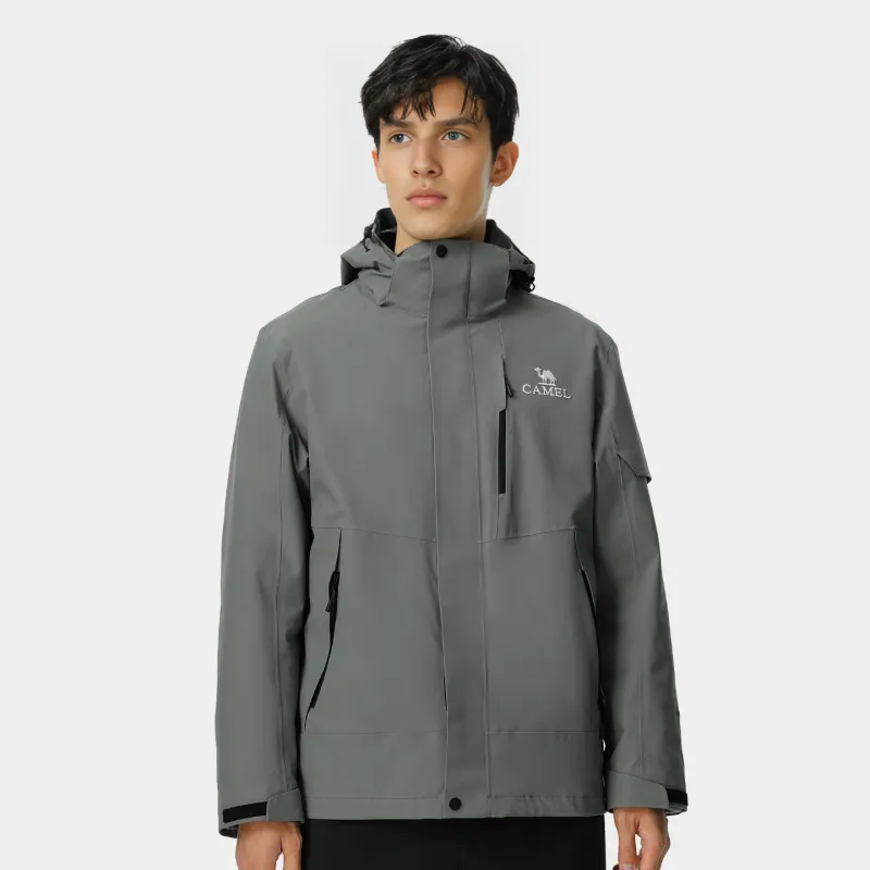 CAMEL Waterproof, Windproof, Breathable, Abrasion Resistant, Thermal Windbreaker Jacket Men's-8