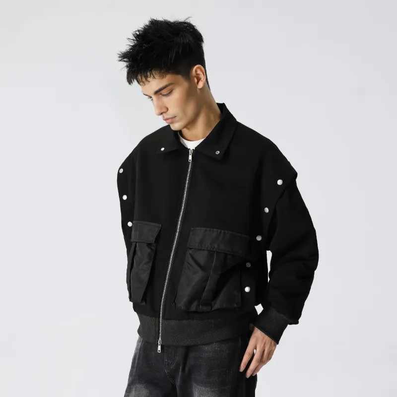 XINYINSU Jackets Coats Unisex Black-3