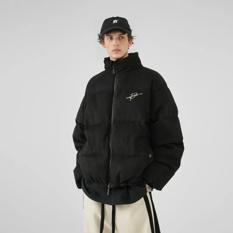 BJHG Vintage Writting Unisex Down Jacket-13