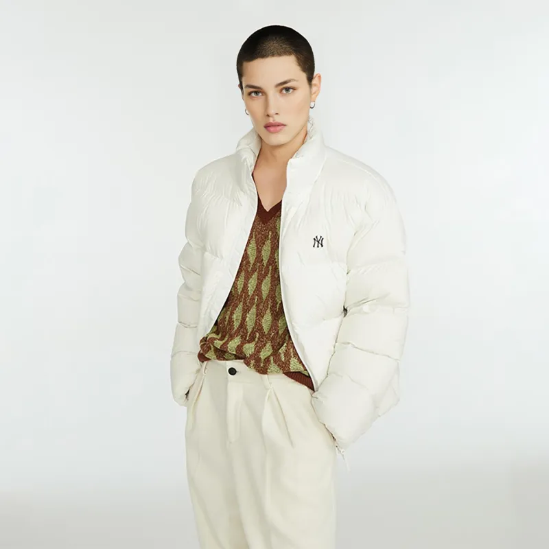 MLB Down Jackets Unisex Cream-2