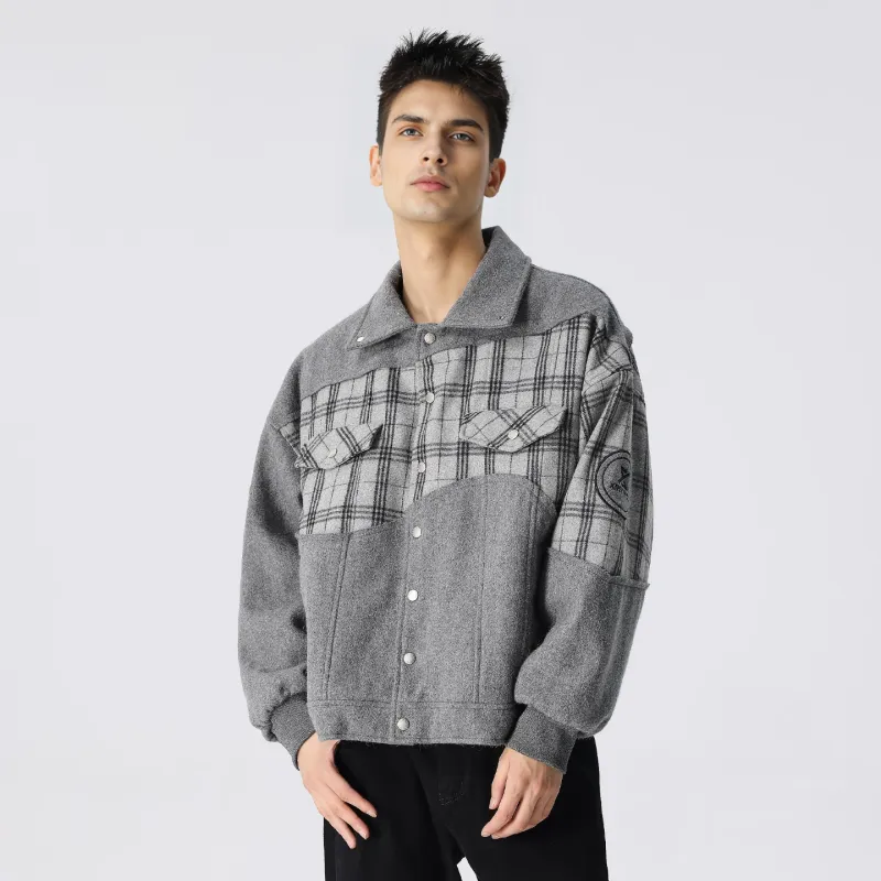 XINYINSU Jackets Coats Unisex Gray-2