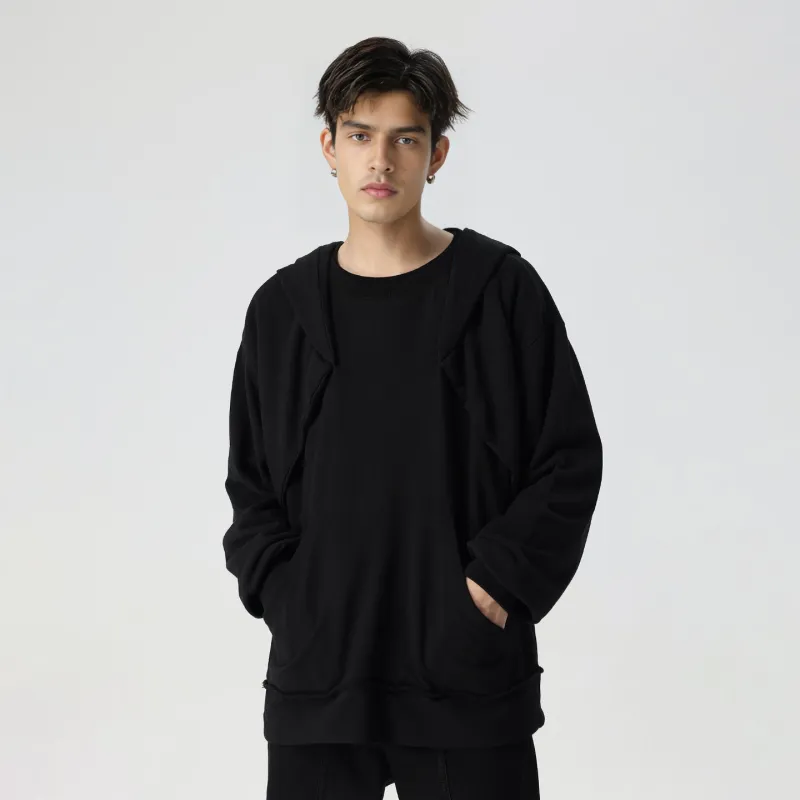 XINYINSU Sweatshirts Unisex Black-2