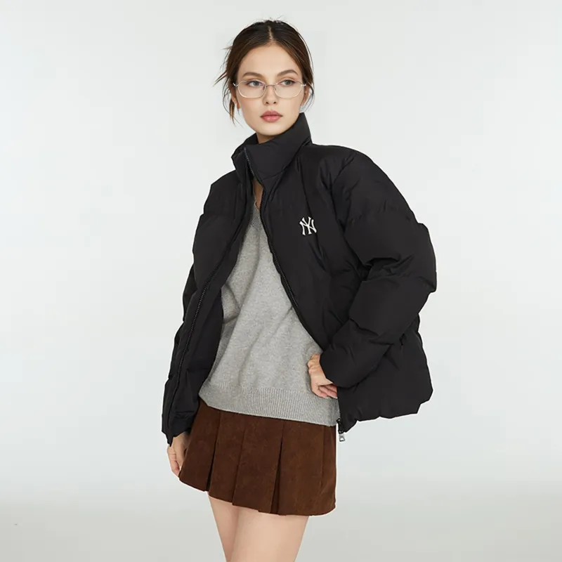 MLB FW23 Down Jacket Cropped Unisex Black-4