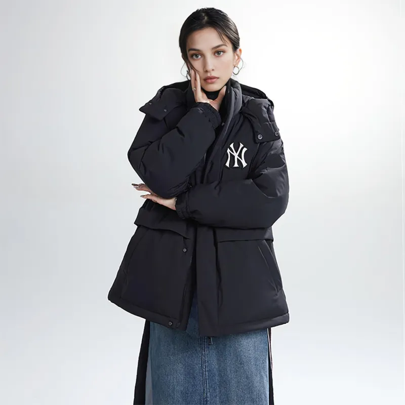 MLB FW23 Down Jacket Mid Length Unisex Black-2