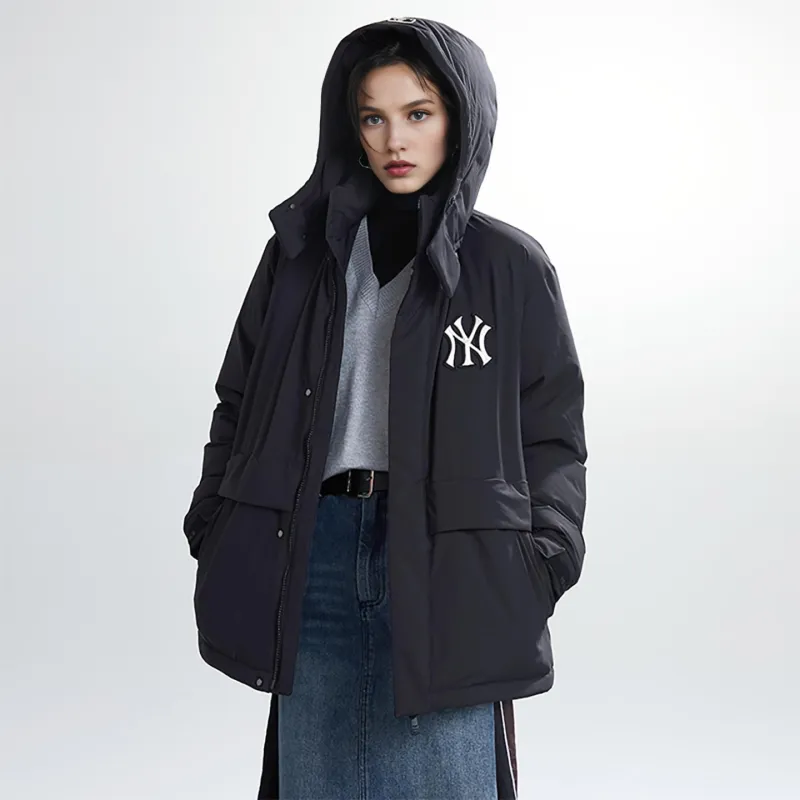 MLB FW23 Down Jacket Mid Length Unisex Black-3