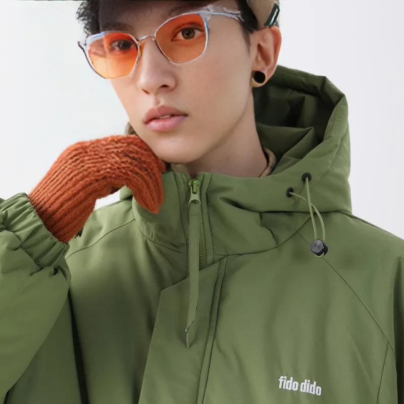 FIDO DIDO Puffer Jackets Unisex-26
