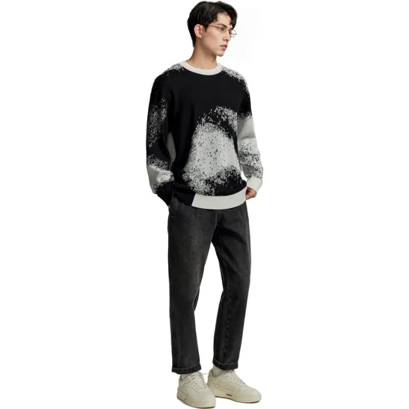 GXG Sweaters Men Black/White-2