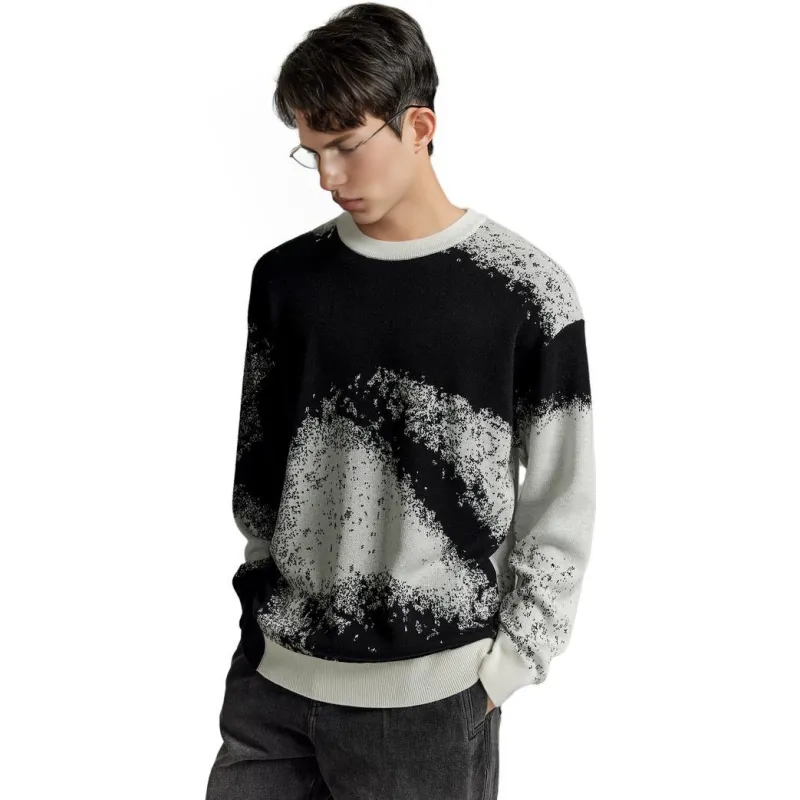GXG Sweaters Men Black/White-3