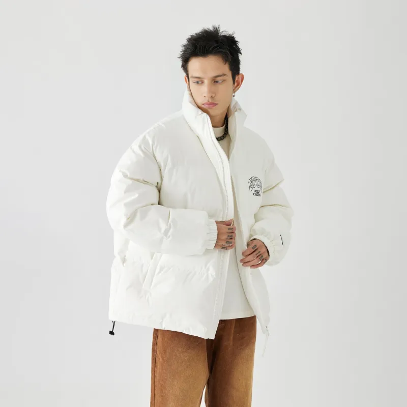 GOLFCROSS Puffer Jacket Coat Unisex Black/White-11