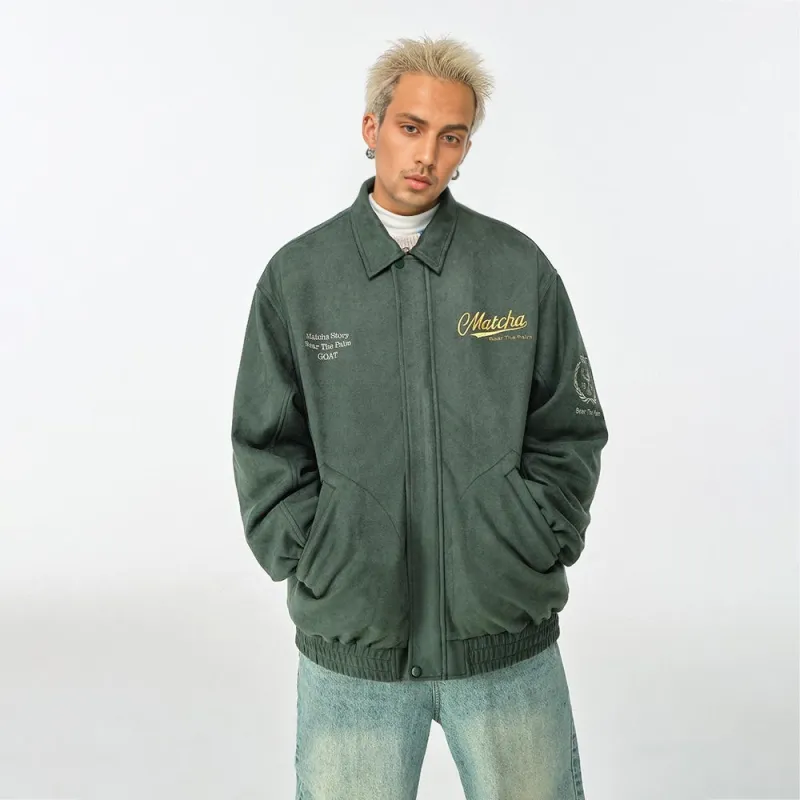 MATCHA STORY Velvet feel Coat Unisex-11