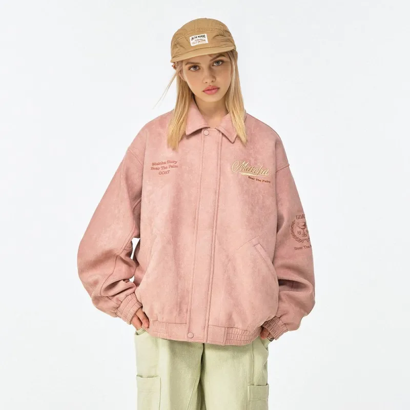 MATCHA STORY Velvet feel Coat Unisex-14