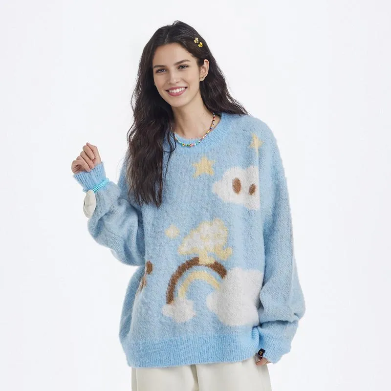DANGEROUSPEOPLE Sweater Unisex Blue-2