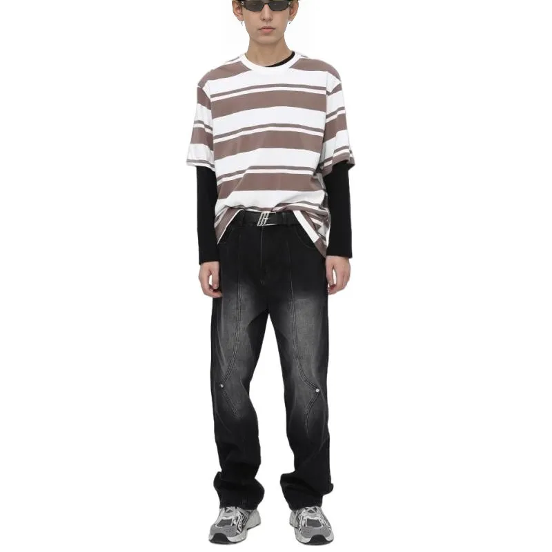 Voguo Relay Jeans Unisex Black Gray-5