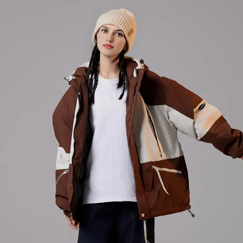 Cost Per Kilo Puffer Jacket Unisex Light Khaki-11