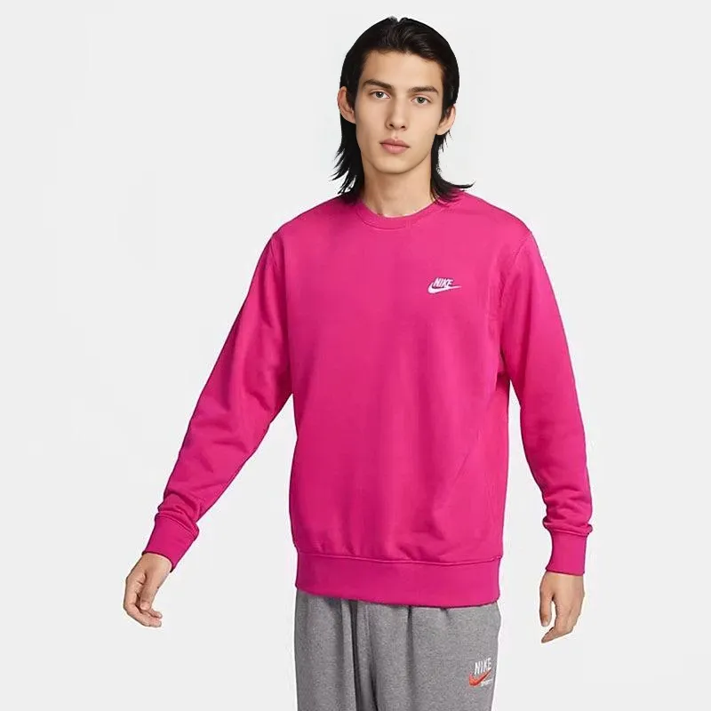 Nike Sweatshirt Men's Raspberry Red/White-2