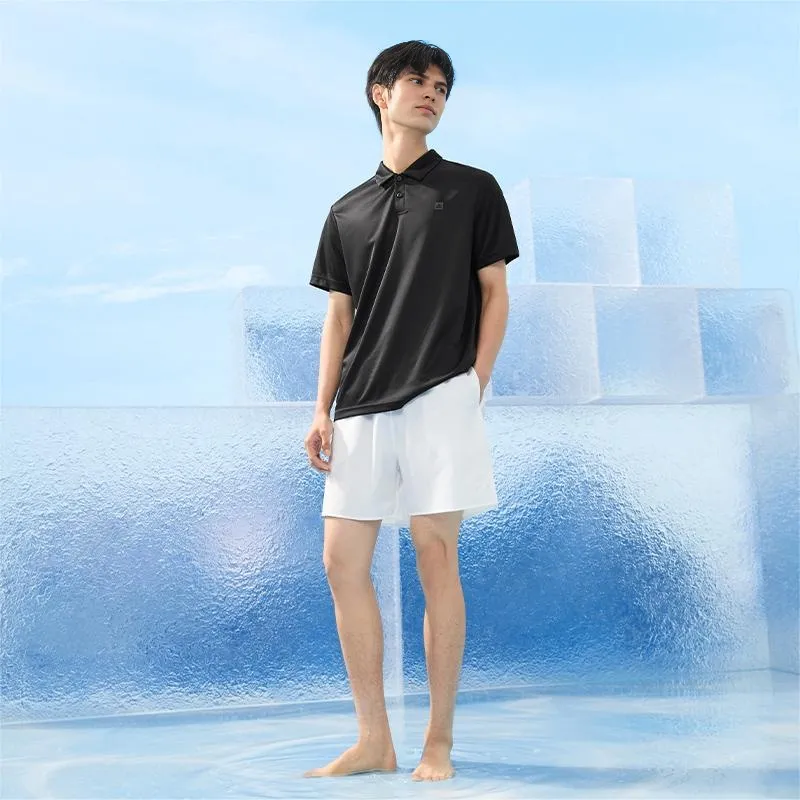 PEAK Polo Shirts Men Black-3