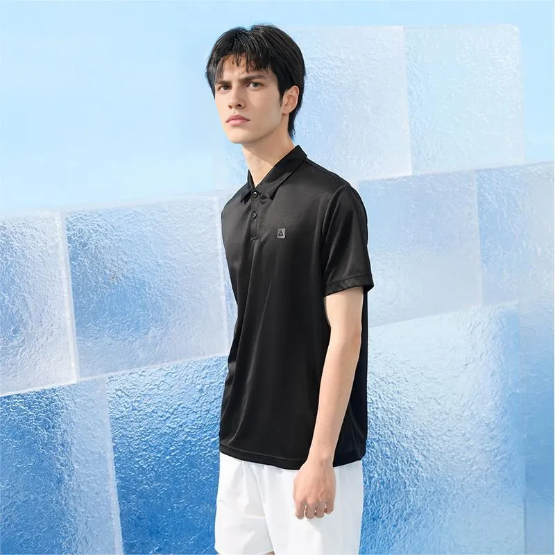 PEAK Polo Shirts Men Black-4