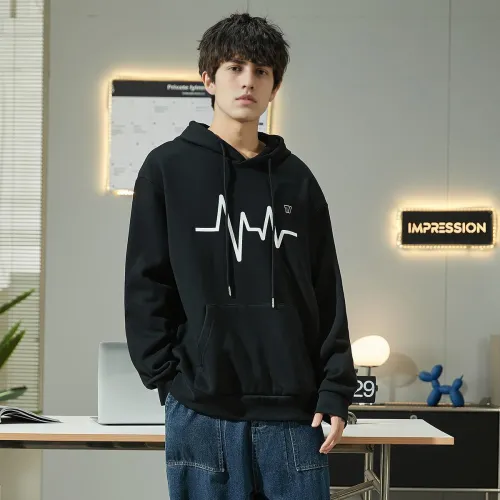 Tonlion Sweatshirts Men Black
