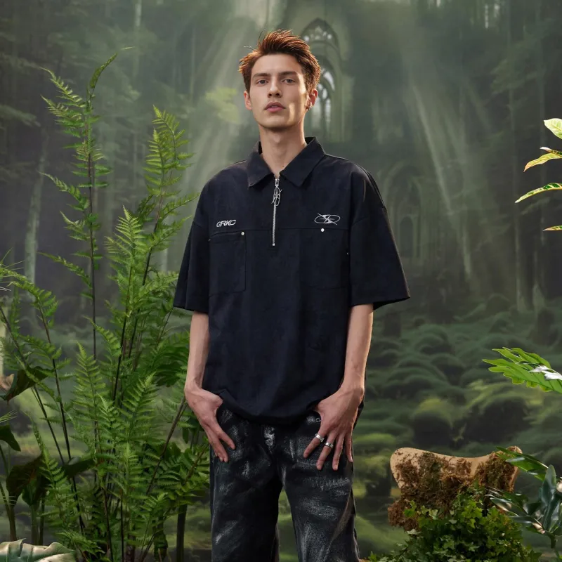 GRKC Polo Shirts Unisex Black-4