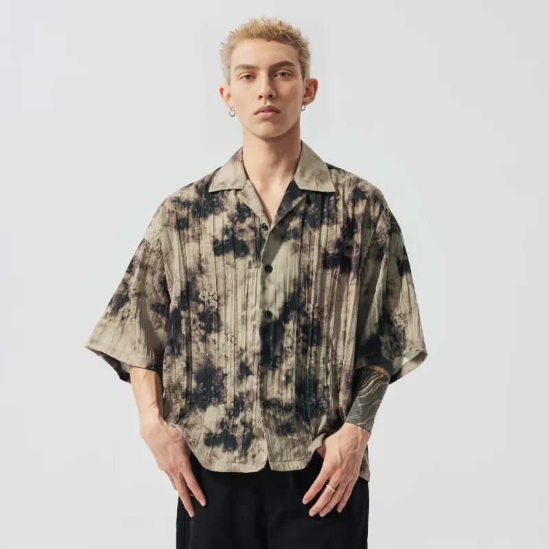 XINYINSU Short Sleeved Shirt Unisex Green-2