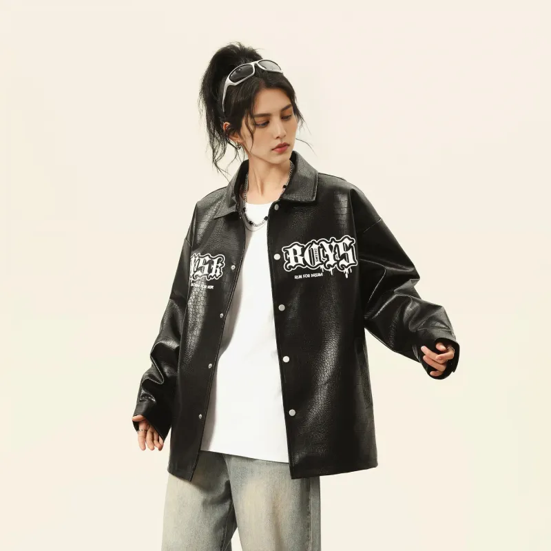 A.X.S.K Leather Jackets Unisex-6