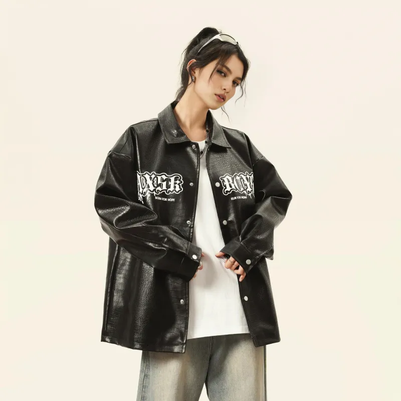 A.X.S.K Leather Jackets Unisex-2