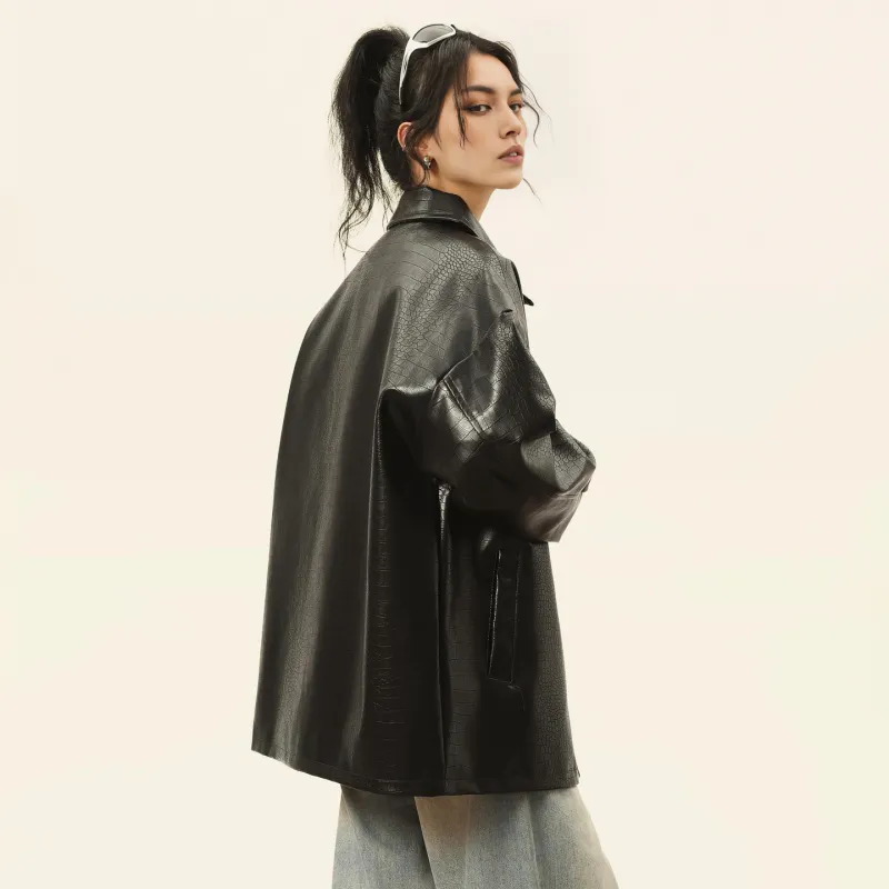 A.X.S.K Leather Jackets Unisex-4