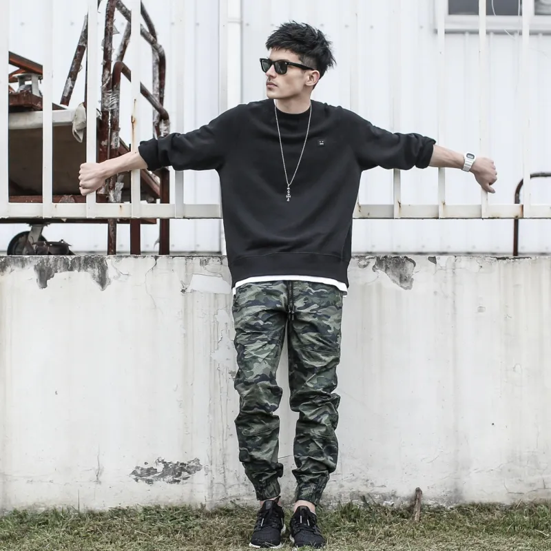 ENSHADOWER Knitted Sports Pants Unisex Camouflage-6